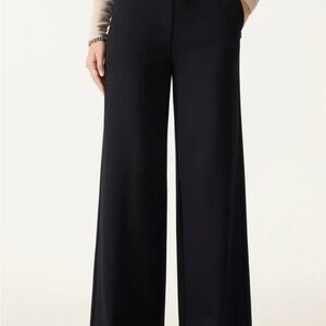 OGL- Slim Ponte The Empower Pant Black Wide-Leg Women's Pants XL